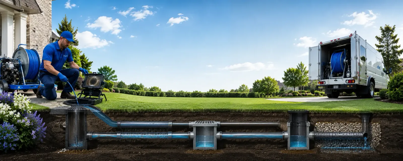 Outdoor drain cleaning information for Oblong, IL